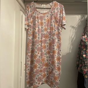 Hospital labor gown, robe, swaddle, bow, and hat.